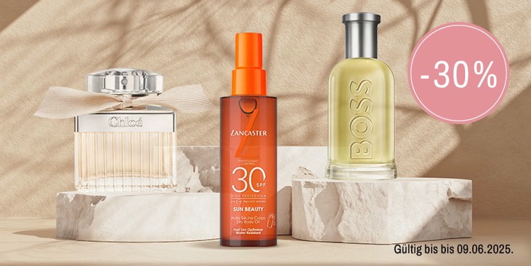 30 Prozent Rabatt auf lancaster chloe und hugo boss