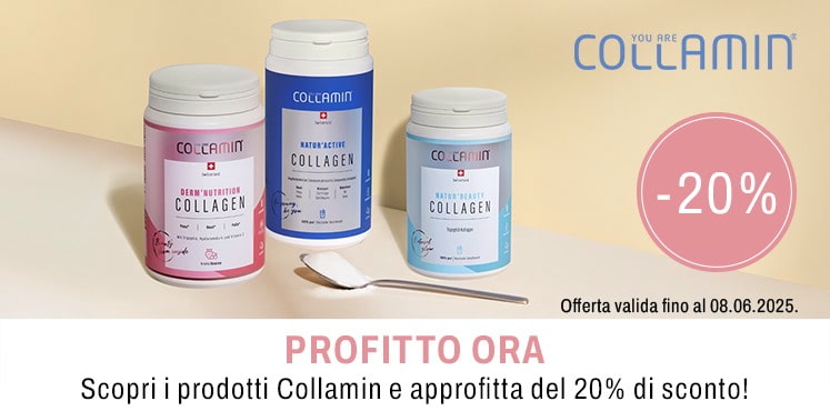 Approfittate subito del 20% di sconto sull\'intero marchio Collamin