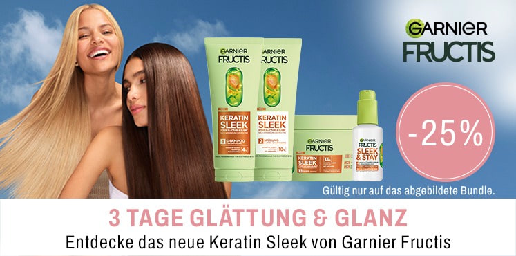 Entdecke das neue Keratin Sleek von Garnier Fructis