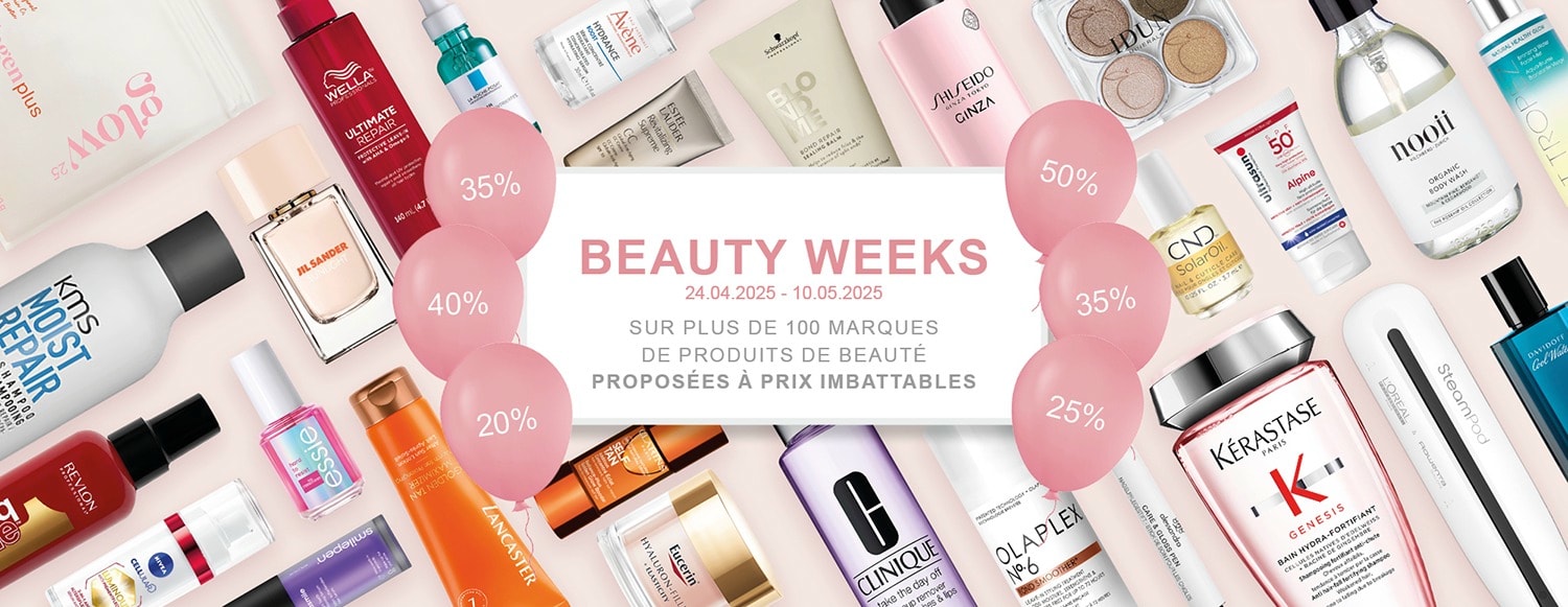 Beauty-Weeks des rabais imbattables sur plus de 100 marques de beauté jusqu\'au 10.05.2025 chez haar-shop.ch