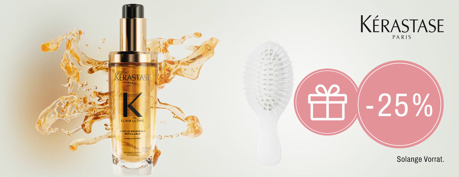 Beim Kauf von Kerastase Produkten ab CHF 79 erhaltst du eine Mini Brush geschenkt
