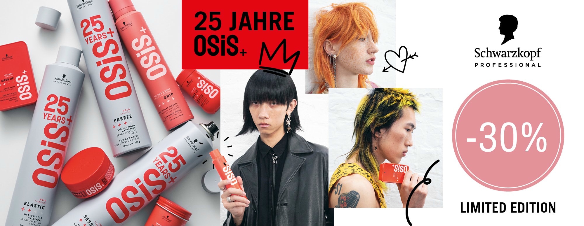 30 Prozent Rabatt auf alle Schwarzkopf Professional Produkte