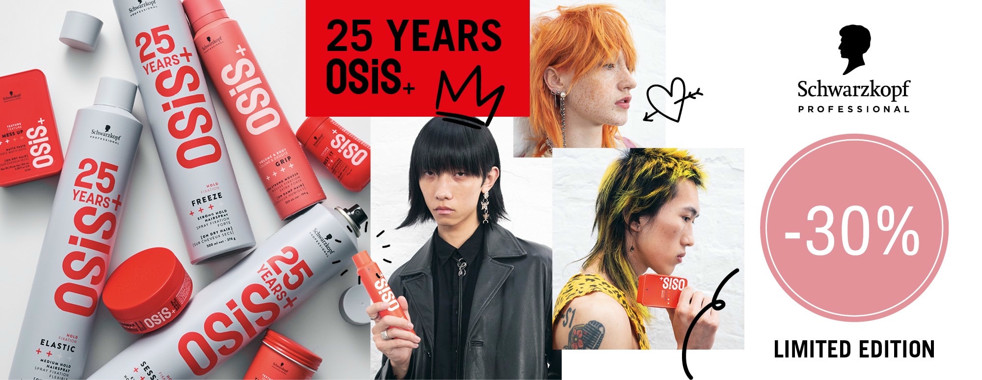 Benefit from a 30% discount on all Schwarzkopf Professional products